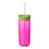 Straw tumbler Pineapple Clear Tumbler 470ml|cool gear Cool gear